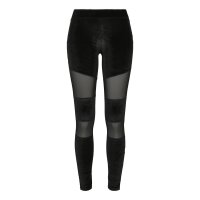 Urban Classics Ladies Velvet Tech Mesh Leggings