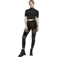 Urban Classics Ladies Velvet Tech Mesh Leggings