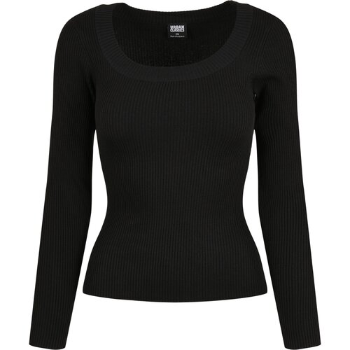 Urban Classics Ladies Wide Neckline Sweater black 3XL