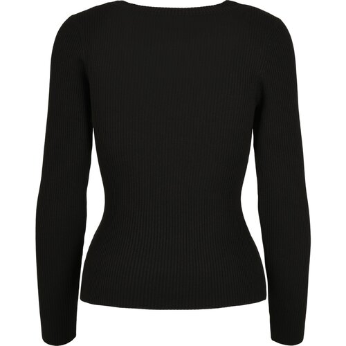 Urban Classics Ladies Wide Neckline Sweater black 3XL