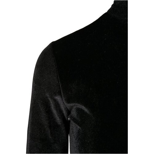 Urban Classics Ladies Velvet Turtle Neck Dress black XS