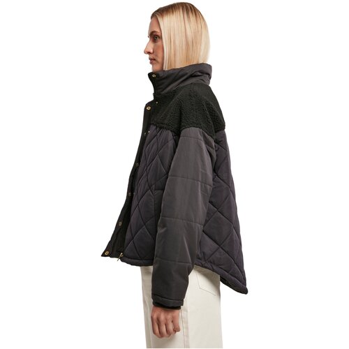 Urban Classics Ladies Oversized Diamond Quilt Puffer Jacket black 3XL