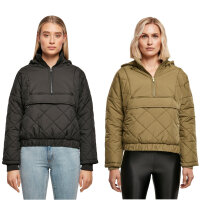 Urban Classics Ladies Oversized Diamond Quilted Pull Over...