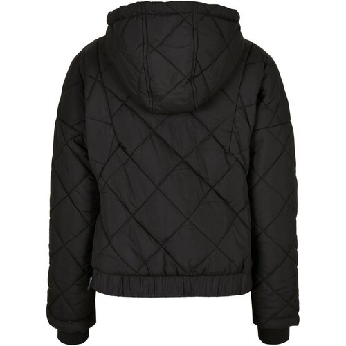Urban Classics Ladies Oversized Diamond Quilted Pull Over Jacket black 3XL