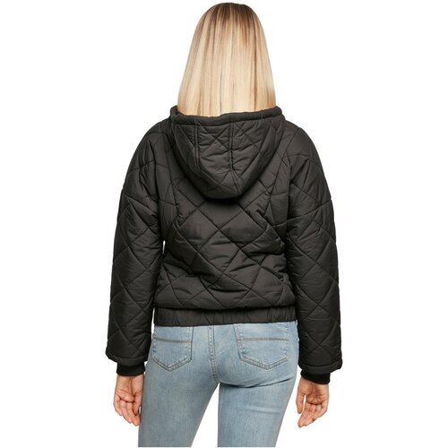 Urban Classics Ladies Oversized Diamond Quilted Pull Over Jacket black 4XL