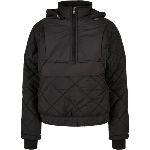 Urban Classics Ladies Oversized Diamond Quilted Pull Over Jacket black 4XL