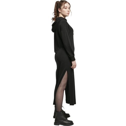 Urban Classics Ladies Modal Terry Long Hoody Dress black M