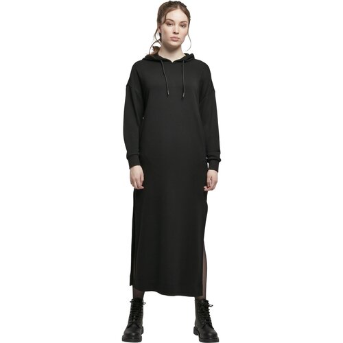 Urban Classics Ladies Modal Terry Long Hoody Dress black M