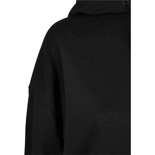 Urban Classics Ladies Modal Terry Long Hoody Dress black M