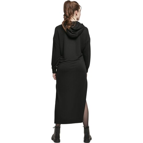 Urban Classics Ladies Modal Terry Long Hoody Dress black M