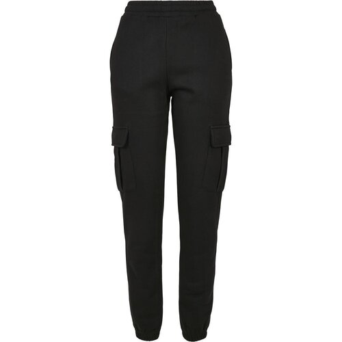 Urban Classics Ladies High Waits Cargo Sweat Pants black 3XL