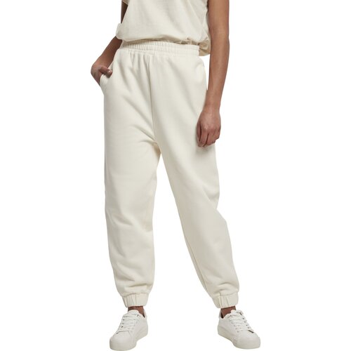 Urban Classics Ladies Organic High Waist Ballon Sweat Pants whitesand XS