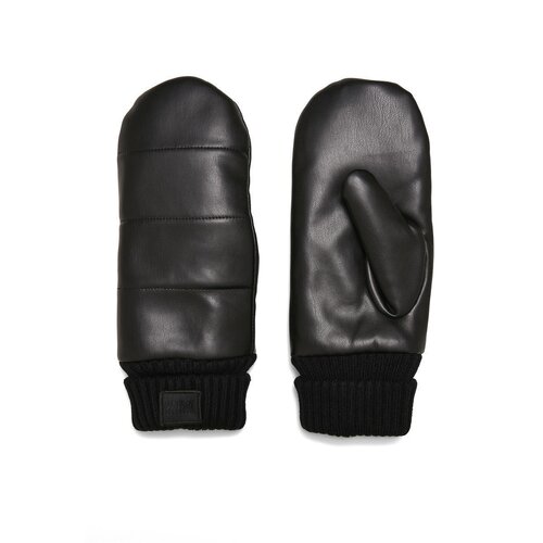 Urban Classics Puffer Imitation Leather Gloves black S/M