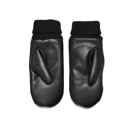 Urban Classics Puffer Imitation Leather Gloves black S/M