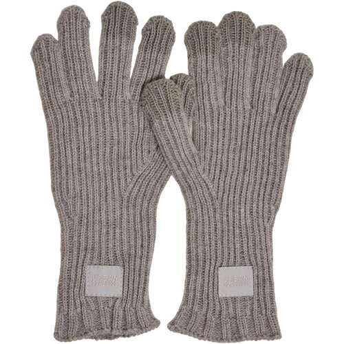 Urban Classics Knitted Wool Mix Smart Gloves heathergrey L/XL