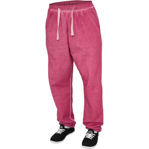 Urban Classics Ladies Spray Dye Sweatpant fuchsia M