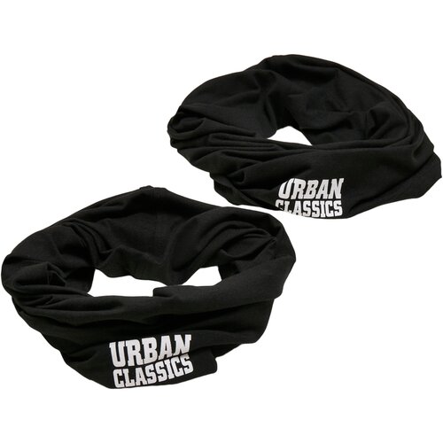 Urban Classics Logo Tube Scarf 2-Pack black one size