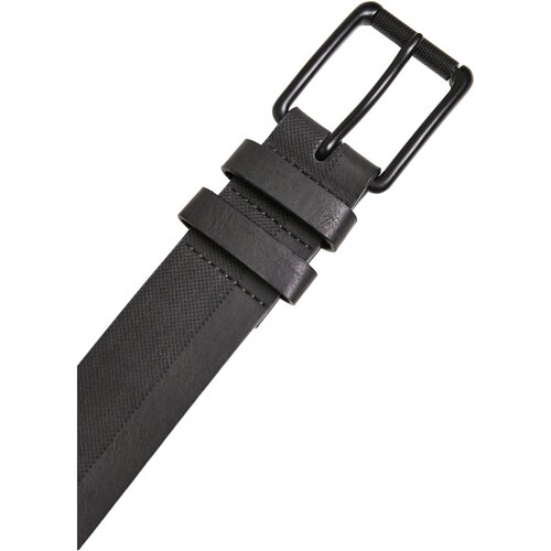 Urban Classics Imitation Leather Basic Belt grey L/XL