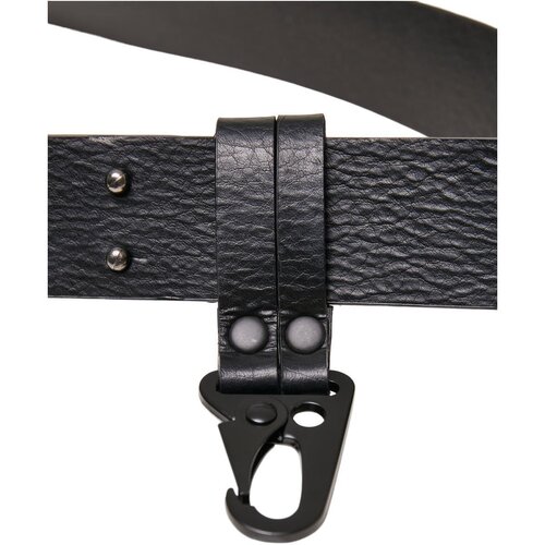 Urban Classics Imitation Leather Belt With Hook black S/M