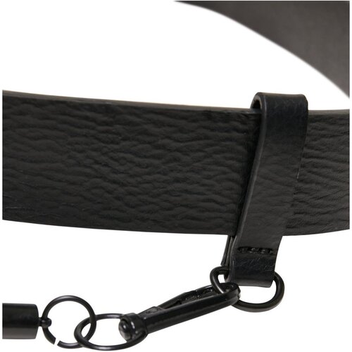 Urban Classics Imitation Leather Belt With Key Chain