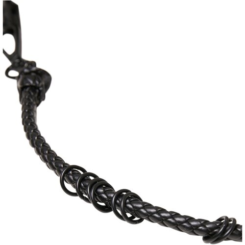 Urban Classics Imitation Leather Belt With Key Chain black L/XL