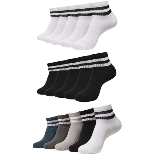 Urban Classics Sporty Half Cuff Logo Socks 5-Pack