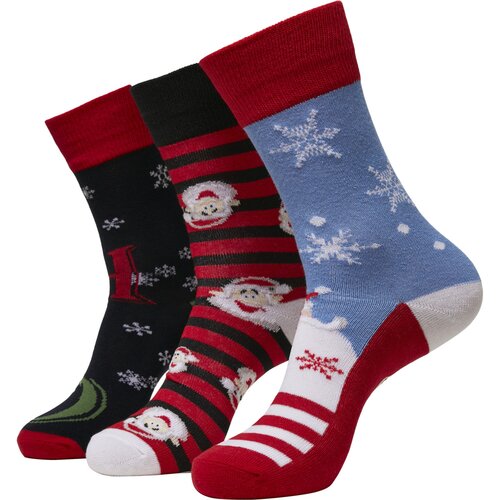 Urban Classics Santa Ho Christmas Socks 3-Pack
