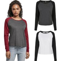 Urban Classics Ladies Contrast Raglan Longsleeve