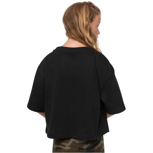 Urban Classics Kids Girls Short Kimono Tee black 122/128