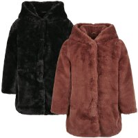 Urban Classics Kids Girls Hooded Teddy Coat