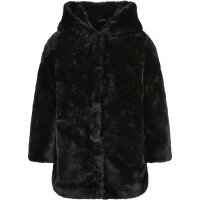Urban Classics Kids Girls Hooded Teddy Coat black 110/116