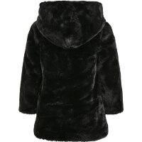 Urban Classics Kids Girls Hooded Teddy Coat black 110/116