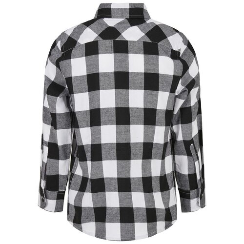 Urban Classics Kids Boys Checked Flanell Shirt black/white 110/116