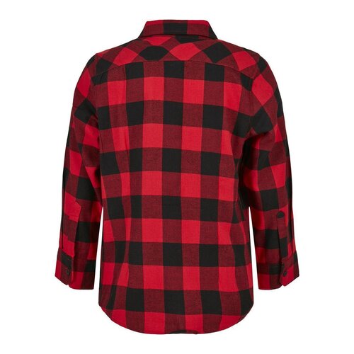Urban Classics Kids Boys Checked Flanell Shirt black/red 158/164