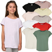 Urban Classics Kids Girls Organic Extended Shoulder Tee