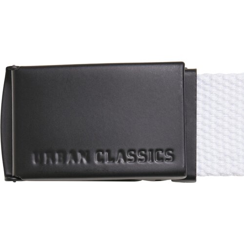 Urban Classics Kids Canvas Belt Kids 2-Pack black+white one size