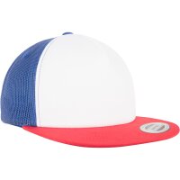 Flexfit Foam Trucker White Front red/wht/royal