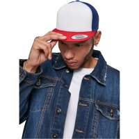 Flexfit Foam Trucker White Front red/wht/royal