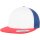 Flexfit Foam Trucker White Front red/wht/royal