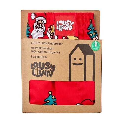 Lousy Livin Christmas Boxershorts Santa  Red S