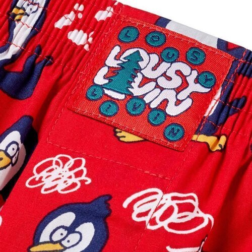 Lousy Livin Christmas Boxershorts Pinguins  Red L