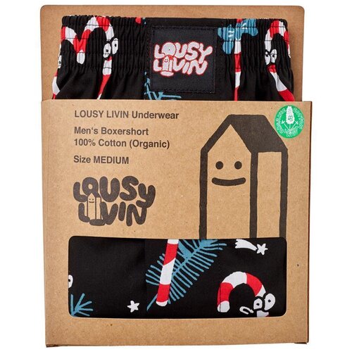 Lousy Livin Christmas Boxershorts Sugar Sticks Black M