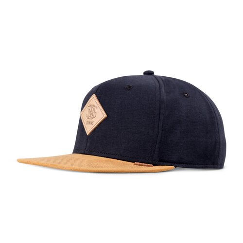 Djinns 6 Panel Snapback Cap Jersey Patch  Black