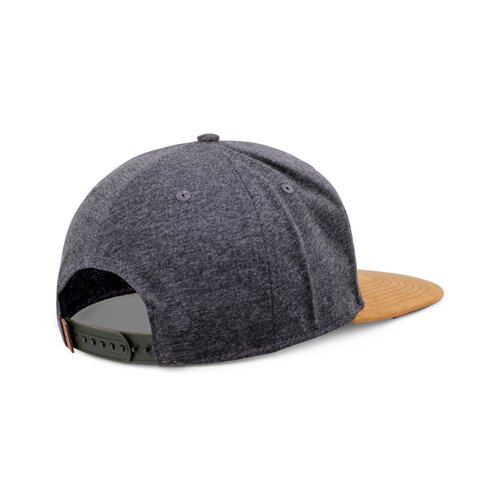 Djinns 6 Panel Snapback Cap Jersey Patch  Charcoal Heather