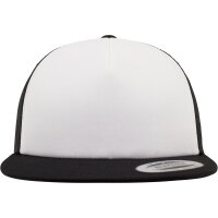 Flexfit Foam Trucker with White Front blk/wht/blk