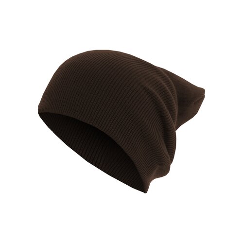 MSTRDS Beanie Basic Flap Long Version chocolate one size