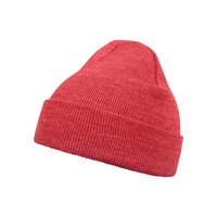 MSTRDS Beanie Basic Flap h.red one size
