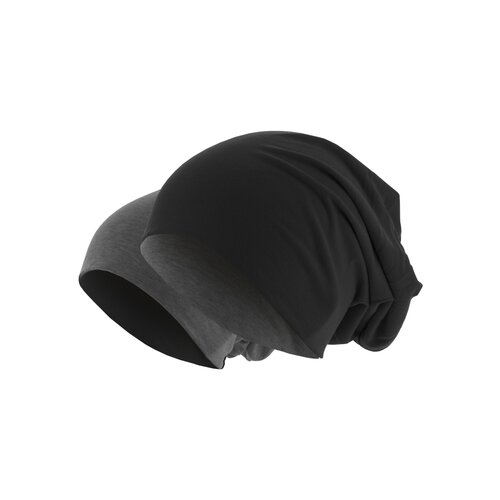 MSTRDS Jersey Beanie reversible blk/ht.charcoal one size