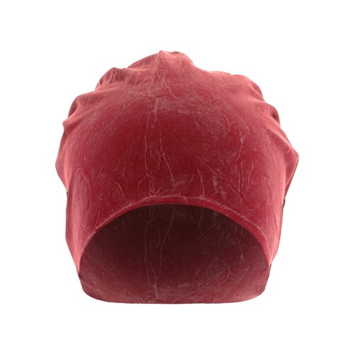 MSTRDS Stonewashed Jersey Beanie maroon one size