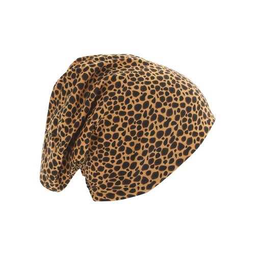 MSTRDS Printed Jersey Beanie cheetha/black one size